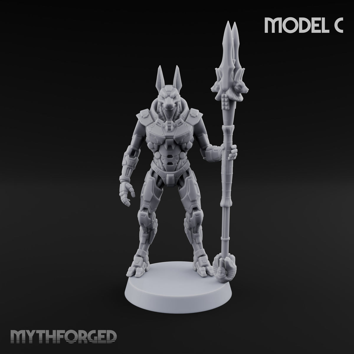 Duty Beyond the Afterlife Gnoll Armoured Jackal Guards with Staves — C