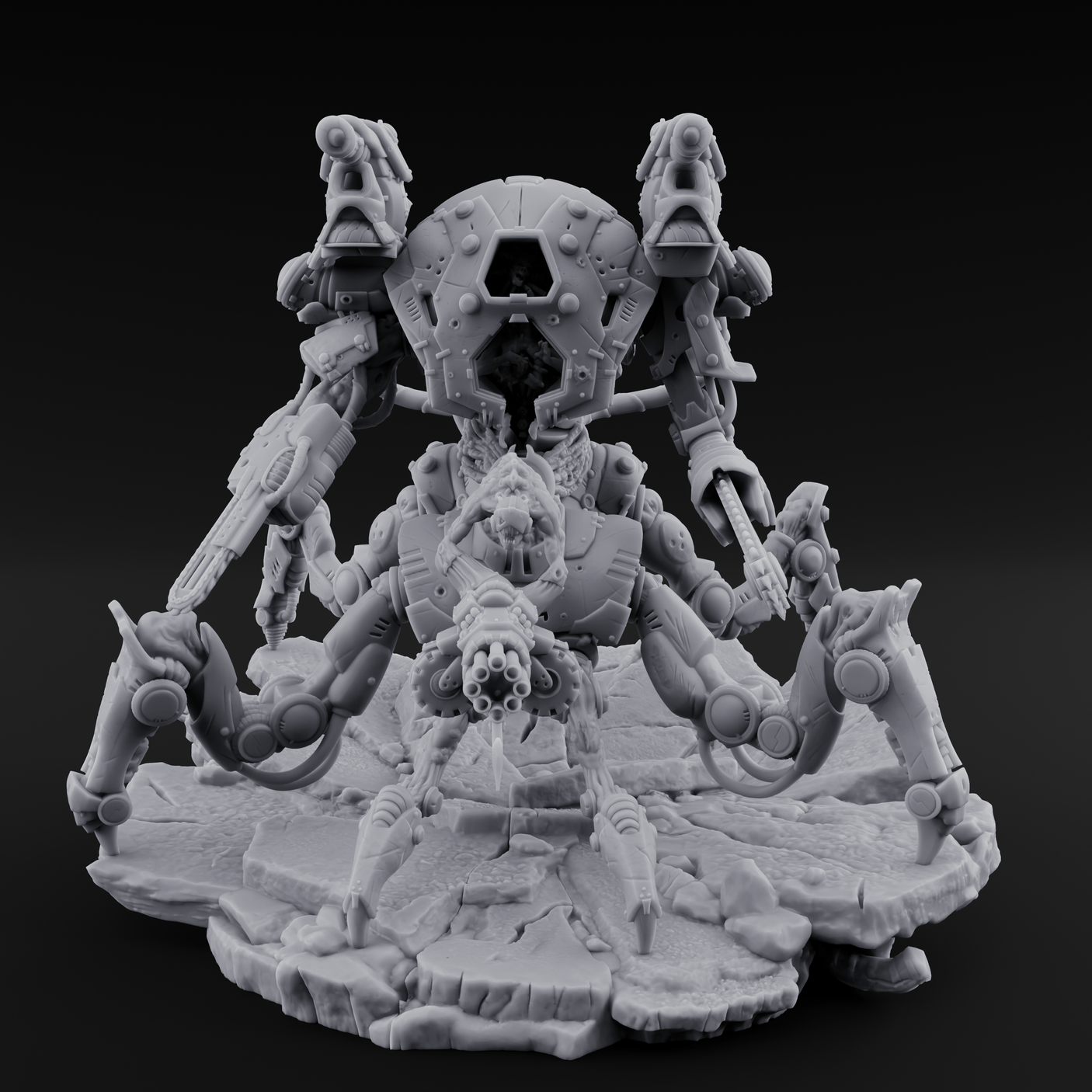 Oozing Through The Cracks Corrupted Necrolinked Mech Miniature for Dungeons and Dragons, Pathfinder or other TTRPGs