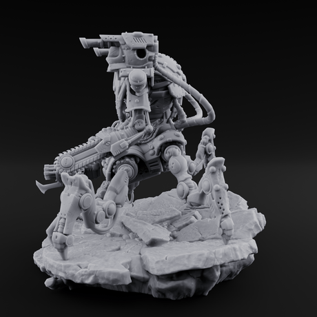 Oozing Through The Cracks Corrupted Necrolinked Mech Miniature for Dungeons and Dragons, Pathfinder or other TTRPGs