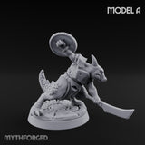 Scrapping And Clawing Kobold Warrior A Miniature for Dungeons and Dragons, Pathfinder or other TTRPGs
