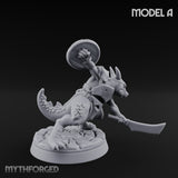 Scrapping And Clawing Kobold Warrior A Miniature for Dungeons and Dragons, Pathfinder or other TTRPGs