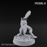 Scrapping And Clawing Kobold Warrior A Miniature for Dungeons and Dragons, Pathfinder or other TTRPGs