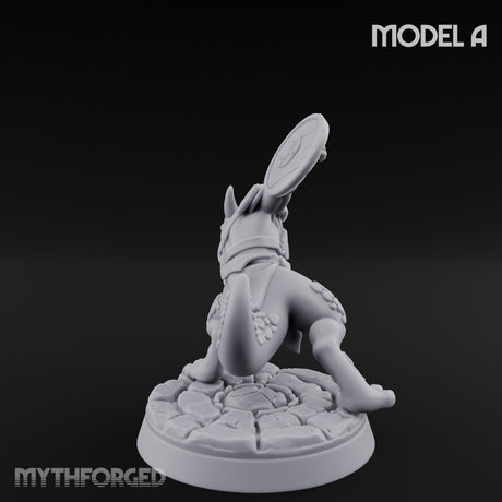 Scrapping And Clawing Kobold Warrior A Miniature for Dungeons and Dragons, Pathfinder or other TTRPGs