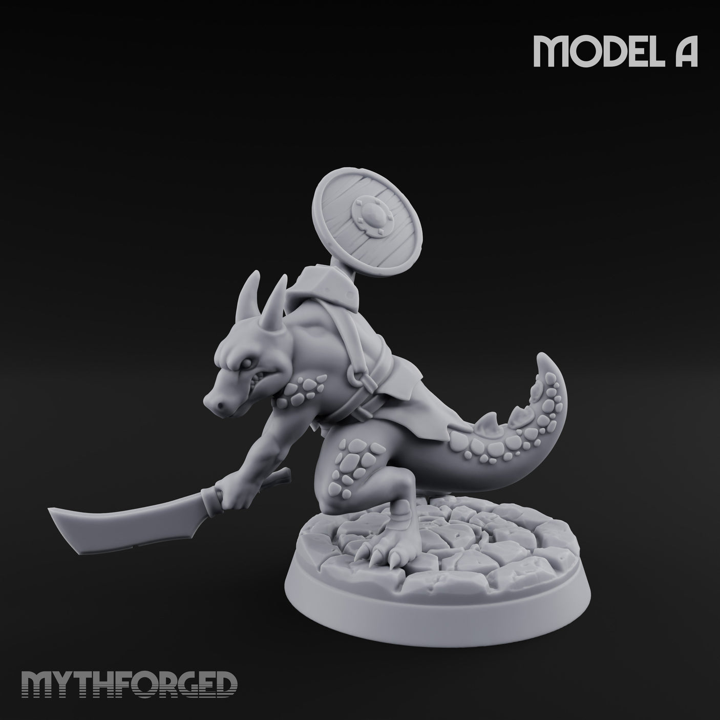 Scrapping And Clawing Kobold Warrior A Miniature for Dungeons and Dragons, Pathfinder or other TTRPGs