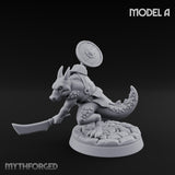 Scrapping And Clawing Kobold Warrior A Miniature for Dungeons and Dragons, Pathfinder or other TTRPGs