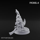 Scrapping And Clawing Kobold Warrior A Miniature for Dungeons and Dragons, Pathfinder or other TTRPGs