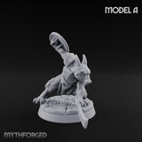 Scrapping And Clawing Kobold Warrior A Miniature for Dungeons and Dragons, Pathfinder or other TTRPGs