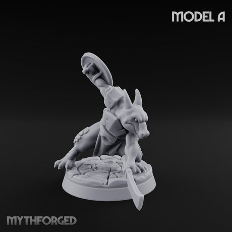 Scrapping And Clawing Kobold Warrior A Miniature for Dungeons and Dragons, Pathfinder or other TTRPGs