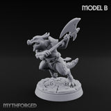 Scrapping And Clawing Kobold Warrior B Miniature for Dungeons and Dragons, Pathfinder or other TTRPGs