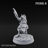 Scrapping And Clawing Kobold Warrior B Miniature for Dungeons and Dragons, Pathfinder or other TTRPGs