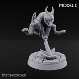 Scrapping And Clawing Kobold Warrior C Miniature for Dungeons and Dragons, Pathfinder or other TTRPGs