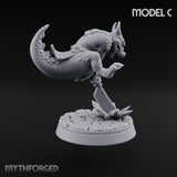 Scrapping And Clawing Kobold Warrior C Miniature for Dungeons and Dragons, Pathfinder or other TTRPGs