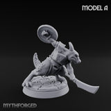 Scrapping And Clawing Kobold Warriors Miniature for Dungeons and Dragons, Pathfinder or other TTRPGs