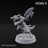 Scrapping And Clawing Kobold Warriors Miniature for Dungeons and Dragons, Pathfinder or other TTRPGs
