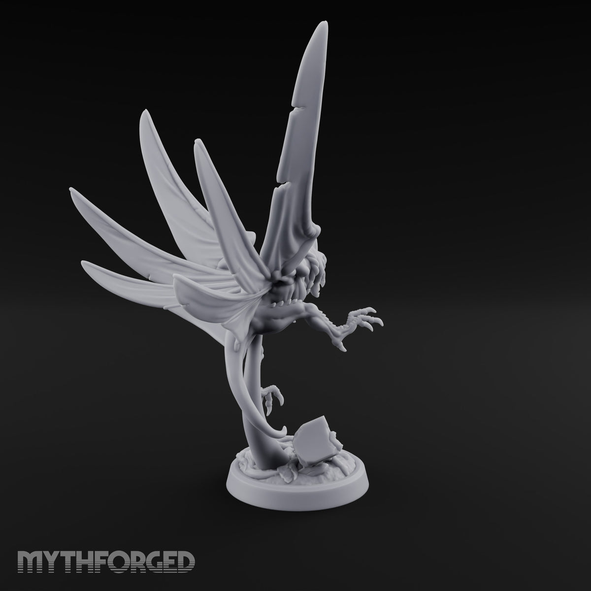 Shrieks Over Broken Shrine Gargoyle Winged Predator A