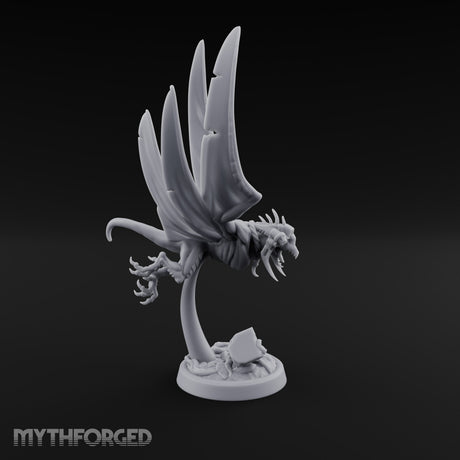 Shrieks Over Broken Shrine Gargoyle Winged Predators — B