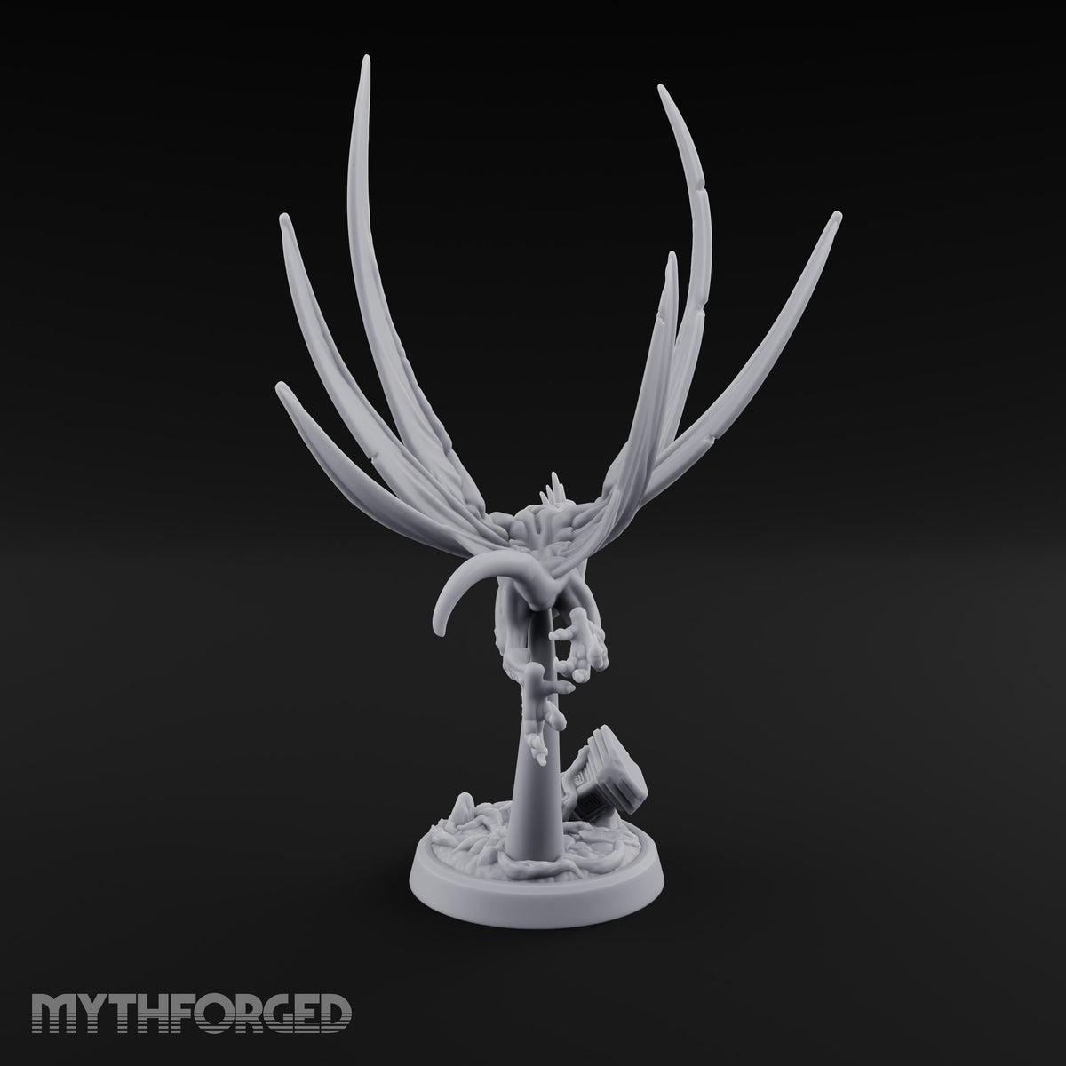 Shrieks Over Broken Shrine Gargoyle Winged Predator B