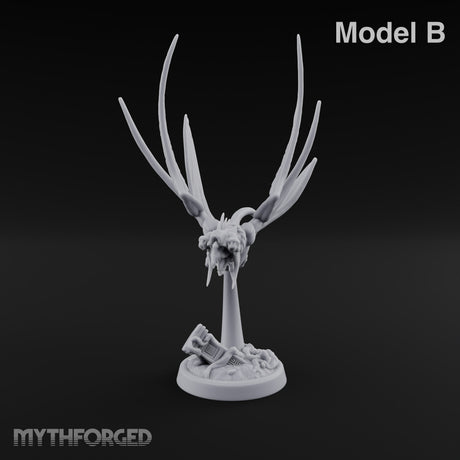 Shrieks Over Broken Shrine Gargoyle Winged Predators — B