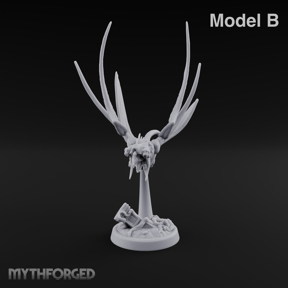 Shrieks Over Broken Shrine Gargoyle Winged Predator B