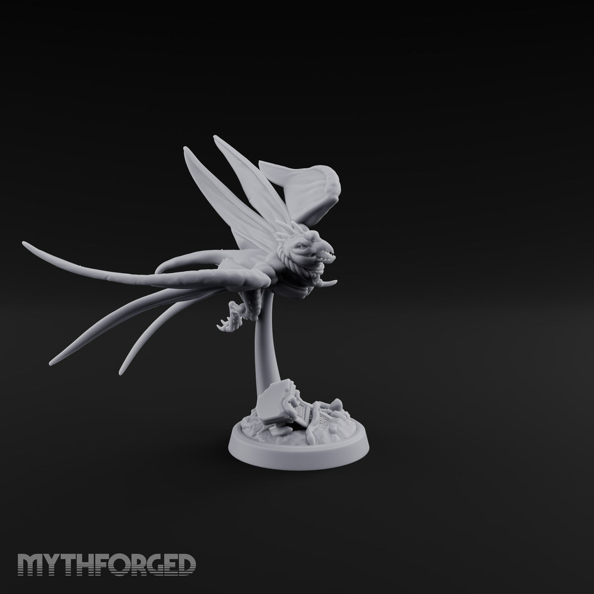 Shrieks Over Broken Shrine Gargoyle Winged Predator C