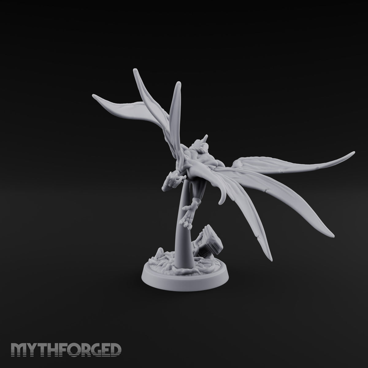 Shrieks Over Broken Shrine Gargoyle Winged Predator C