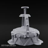 Screw-Press Slime-Dripping Body Smasher Press Miniature for Dungeons and Dragons, Pathfinder or other TTRPGs