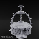 Screw-Press Slime-Dripping Body Smasher Press Miniature for Dungeons and Dragons, Pathfinder or other TTRPGs