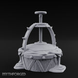 Screw-Press Slime-Dripping Body Smasher Press Miniature for Dungeons and Dragons, Pathfinder or other TTRPGs