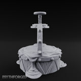 Screw-Press Slime-Dripping Body Smasher Press Miniature for Dungeons and Dragons, Pathfinder or other TTRPGs