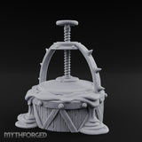 Screw-Press Slime-Dripping Body Smasher Press Miniature for Dungeons and Dragons, Pathfinder or other TTRPGs