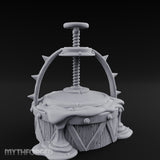 Screw-Press Slime-Dripping Body Smasher Press Miniature for Dungeons and Dragons, Pathfinder or other TTRPGs