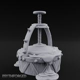 Screw-Press Slime-Dripping Body Smasher Press Miniature for Dungeons and Dragons, Pathfinder or other TTRPGs