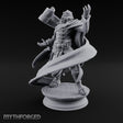 Scroll Brandishing Leonin Sorcerer Miniature for Dungeons and Dragons, Pathfinder or other TTRPGs