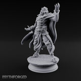 Scroll Brandishing Leonin Sorcerer Miniature for Dungeons and Dragons, Pathfinder or other TTRPGs