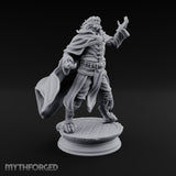 Scroll Brandishing Leonin Sorcerer Miniature for Dungeons and Dragons, Pathfinder or other TTRPGs