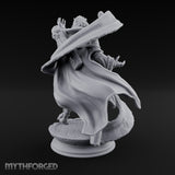 Scroll Brandishing Leonin Sorcerer Miniature for Dungeons and Dragons, Pathfinder or other TTRPGs
