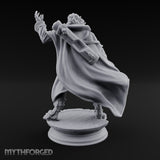 Scroll Brandishing Leonin Sorcerer Miniature for Dungeons and Dragons, Pathfinder or other TTRPGs