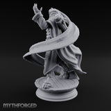 Scroll Brandishing Leonin Sorcerer Miniature for Dungeons and Dragons, Pathfinder or other TTRPGs