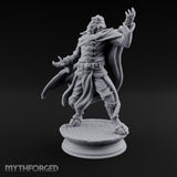 Scroll Brandishing Leonin Sorcerer Miniature for Dungeons and Dragons, Pathfinder or other TTRPGs