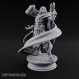 Scroll Brandishing Leonin Sorcerer Miniature for Dungeons and Dragons, Pathfinder or other TTRPGs