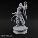 Scroll Brandishing Leonin Sorcerer Miniature for Dungeons and Dragons, Pathfinder or other TTRPGs