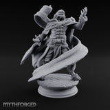 Scroll Brandishing Leonin Sorcerer Miniature for Dungeons and Dragons, Pathfinder or other TTRPGs