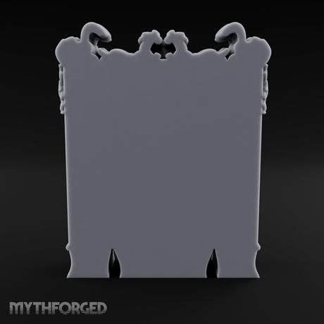 Scroll-Crowned Filigree-Framed Noble Wardrobe Miniature for Dungeons and Dragons, Pathfinder or other TTRPGs