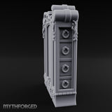 Scroll-Crowned Filigree-Framed Noble Wardrobe Miniature for Dungeons and Dragons, Pathfinder or other TTRPGs