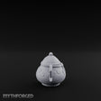 Scroll-Etched Knob-Lidded Decorative Ceramic Urn
