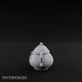 Scroll-Etched Knob-Lidded Decorative Ceramic Urn gallery 5