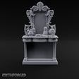 Scroll-Framed Potion-Scattered Noble Vanity Dresser Miniature for Dungeons and Dragons, Pathfinder or other TTRPGs