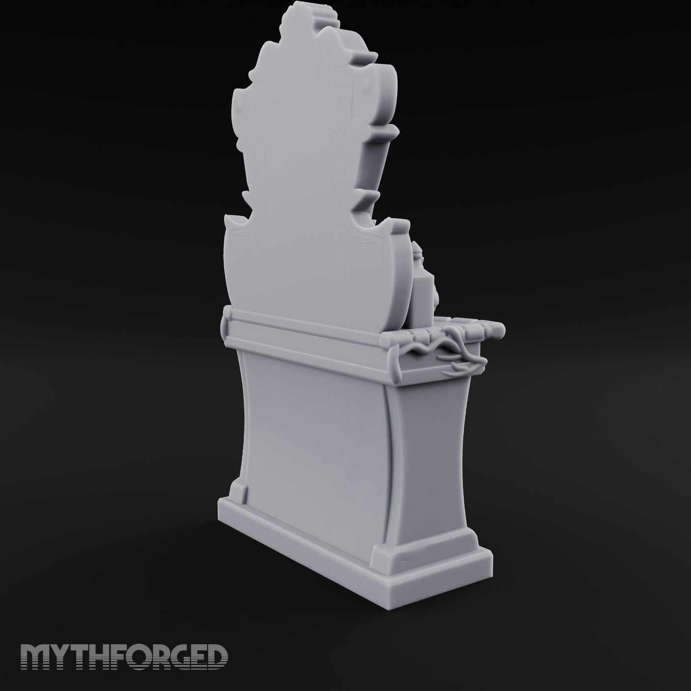 Scroll-Framed Potion-Scattered Noble Vanity Dresser Miniature for Dungeons and Dragons, Pathfinder or other TTRPGs