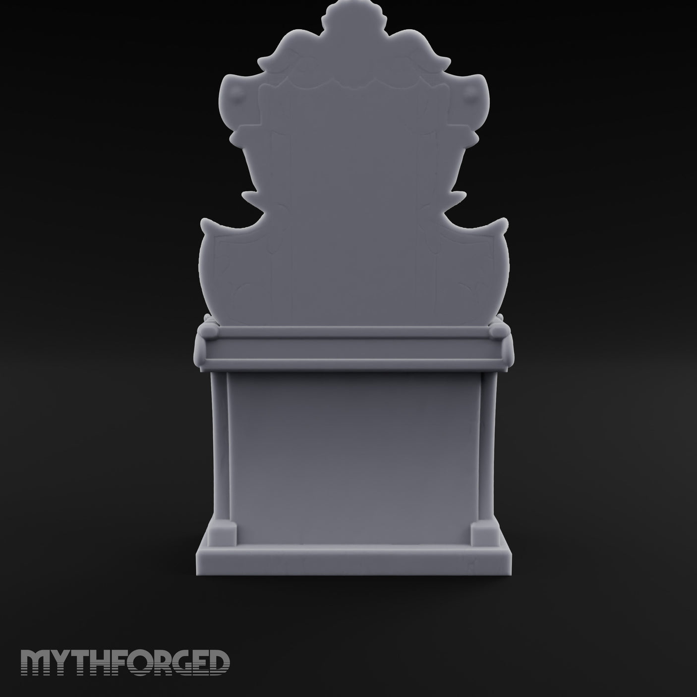 Scroll-Framed Potion-Scattered Noble Vanity Dresser Miniature for Dungeons and Dragons, Pathfinder or other TTRPGs