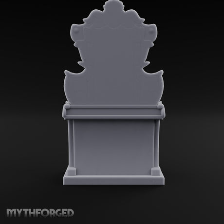 Scroll-Framed Potion-Scattered Noble Vanity Dresser Miniature for Dungeons and Dragons, Pathfinder or other TTRPGs